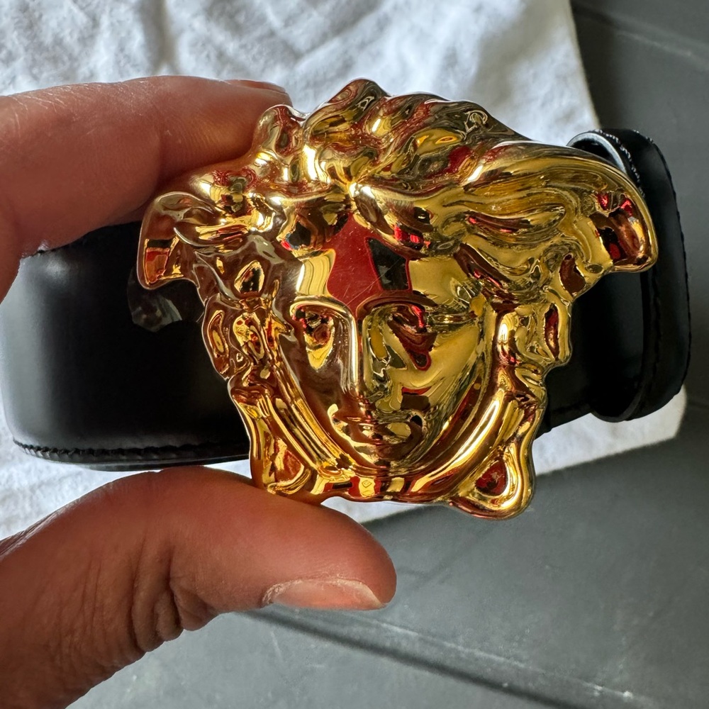 Versace Gold Buckle Men’s Belt